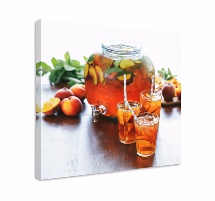 Fruit canvas wall art refreshing nectar artwork - TenStickers