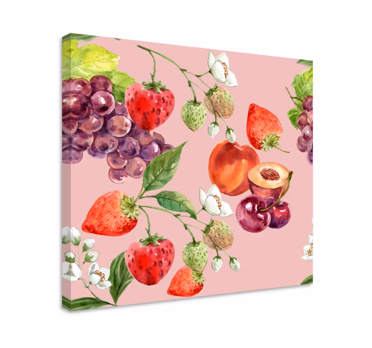Fruit canvas wall art fresh fruit display - TenStickers