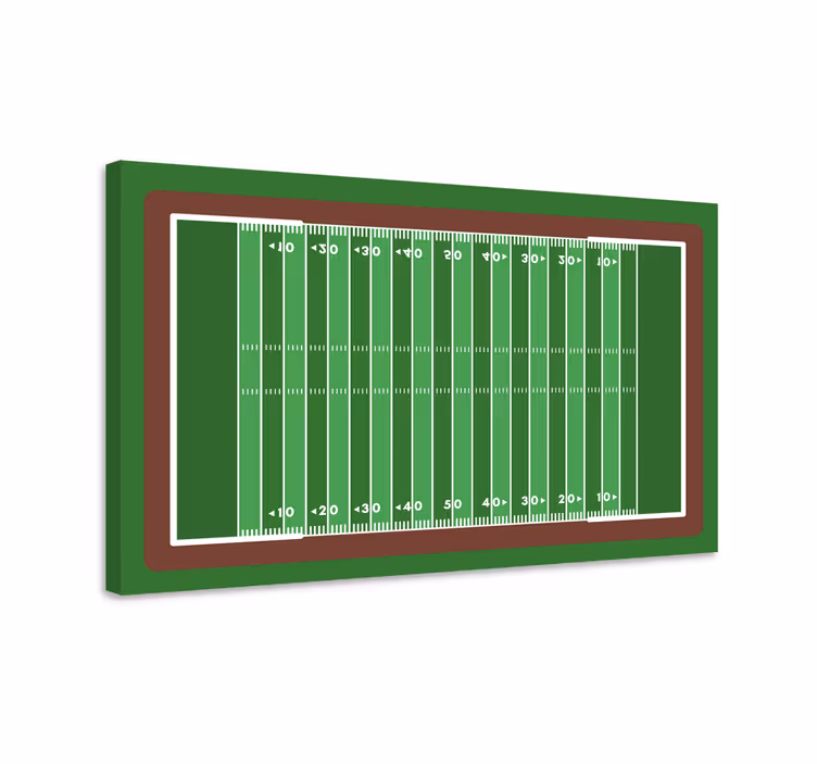 Simple american football field home canvas - TenStickers