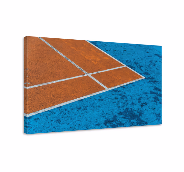 Sports canvas art tennis court lines - TenStickers