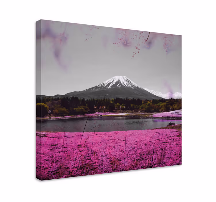 Landscape canvas mount fuji reflection - TenStickers
