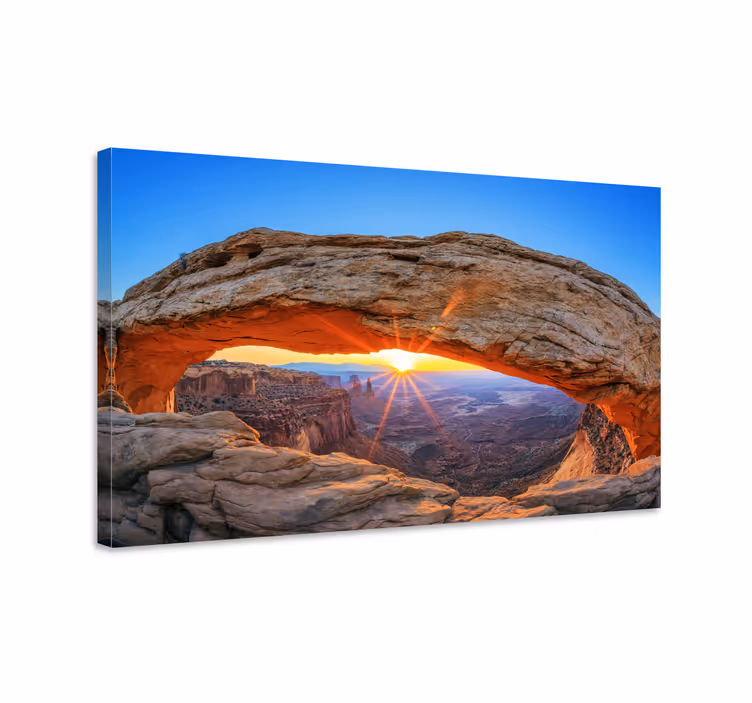 Sunrise Arch View landscape canvas - TenStickers