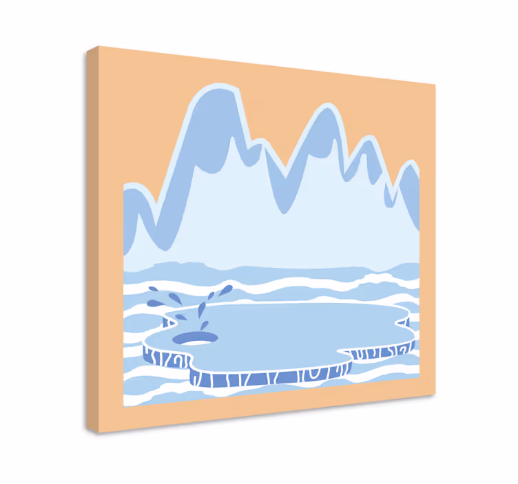 Iceberg landscape landscape canvas - TenStickers
