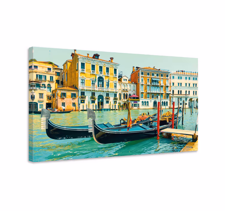 Aquarella Venecia's canals 3D canvas prints - TenStickers
