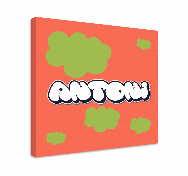 Abc canvas wall art in whimsical typography - TenStickers