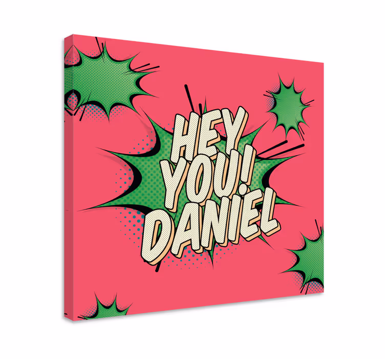 Hey you cool graffiti poster custom canvas - TenStickers