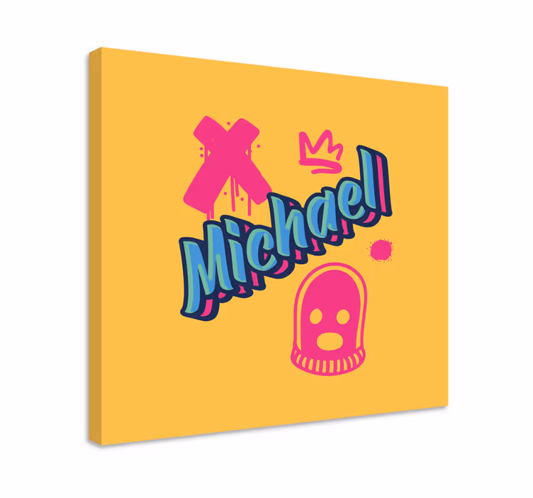 Dope style graffiti design personalised canvas - TenStickers