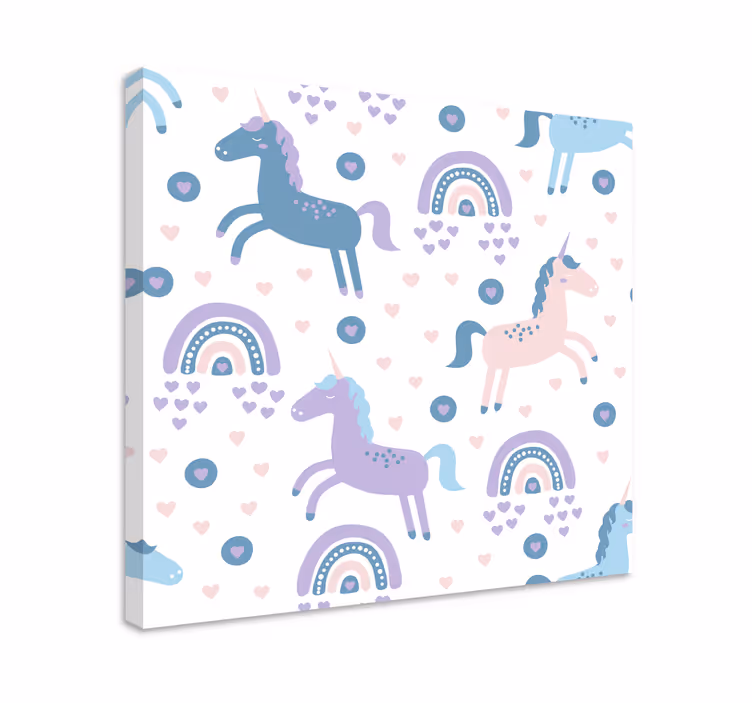 Stag canvas playful unicorn designs - TenStickers