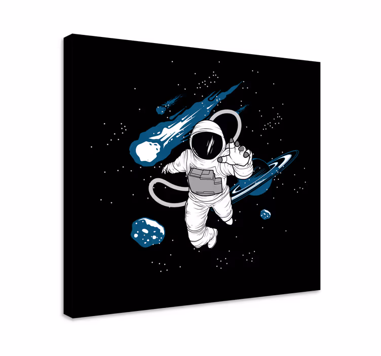 Hand drawn astronaut bedroom wall prints - TenStickers