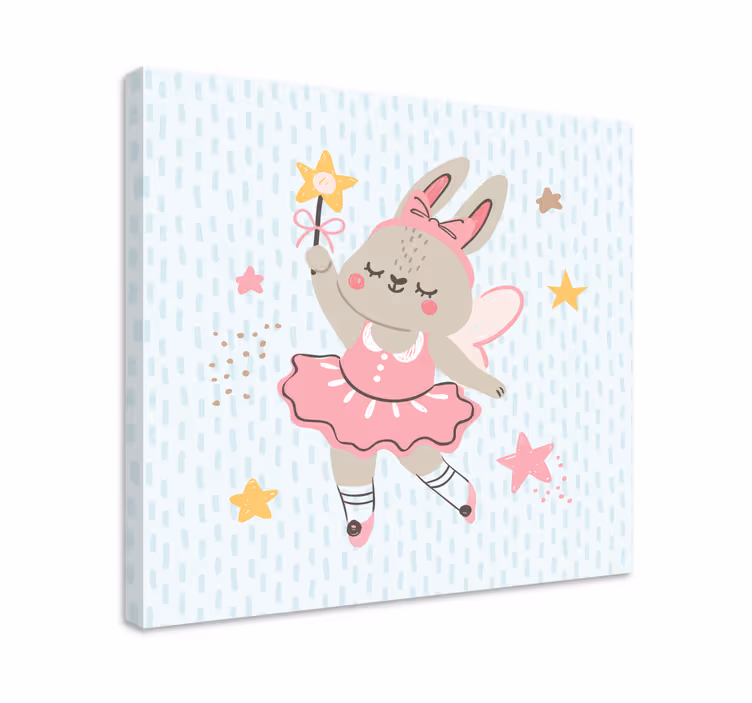 People canvas ballet bunny fairy - TenStickers