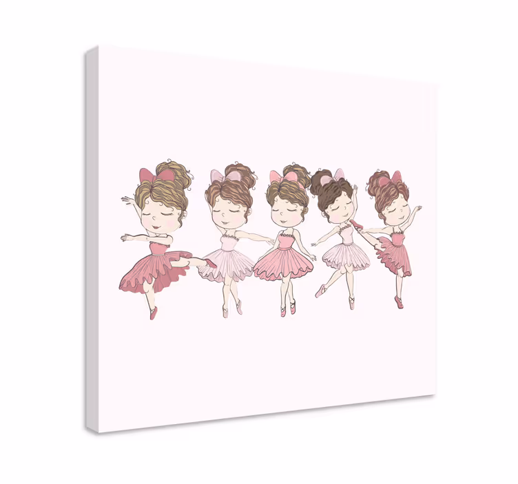 Nursery canvas ballet dancers - TenStickers