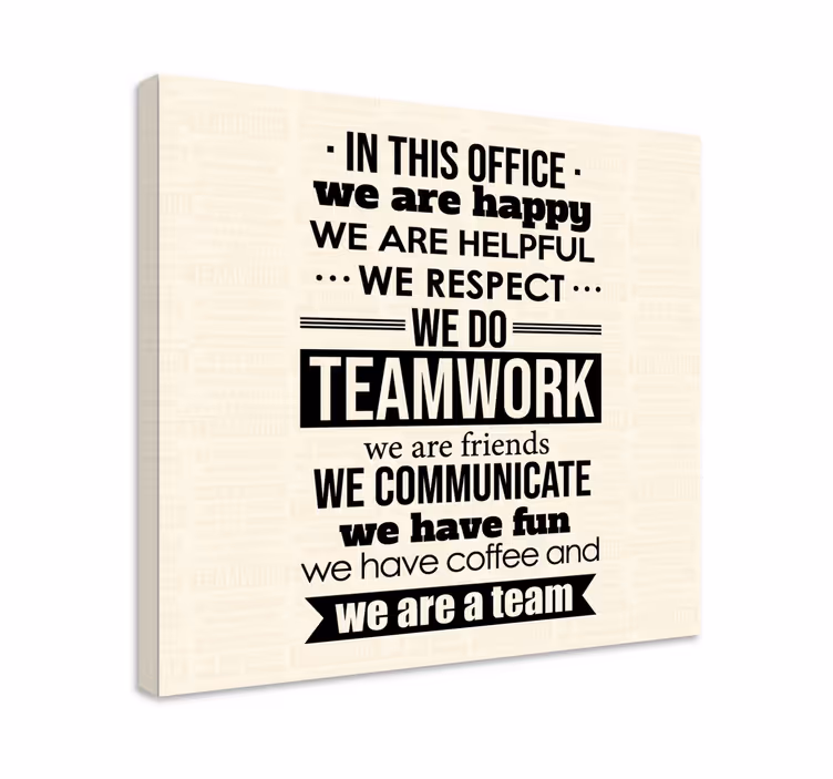 Job Quotes motivational canvas - TenStickers
