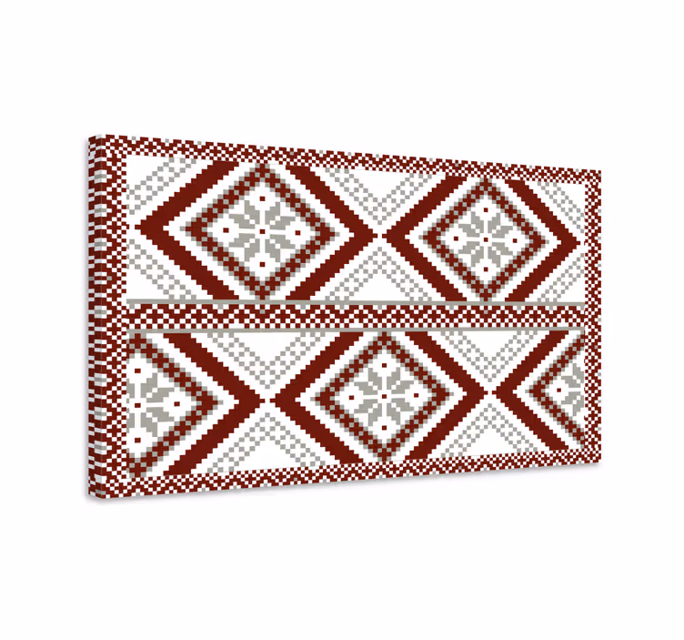 Modern canvas art geometric diamond design - TenStickers