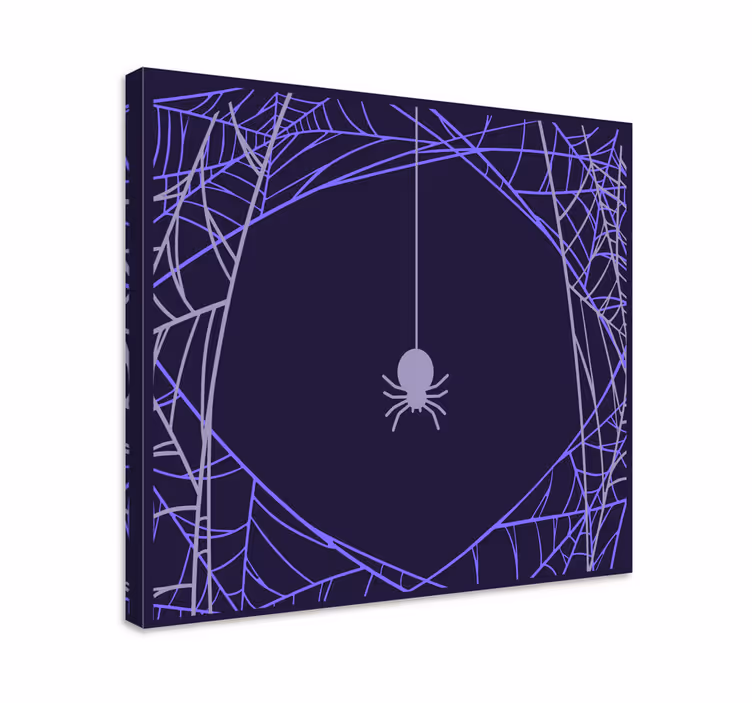 Quote canvas spider web concentration - TenStickers