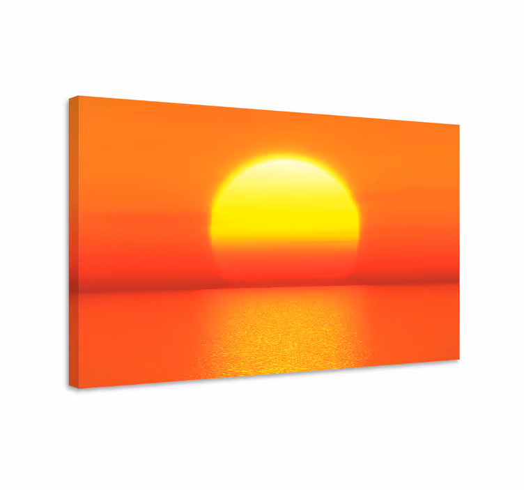 Dusk over the tides landscape canvas - TenStickers