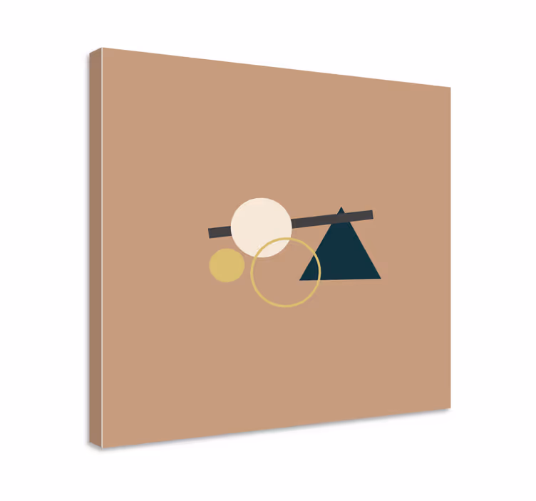 Geometric canvas with harmonious shapes - TenStickers
