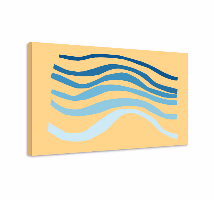 Modern canvas art fluid wave designs - TenStickers