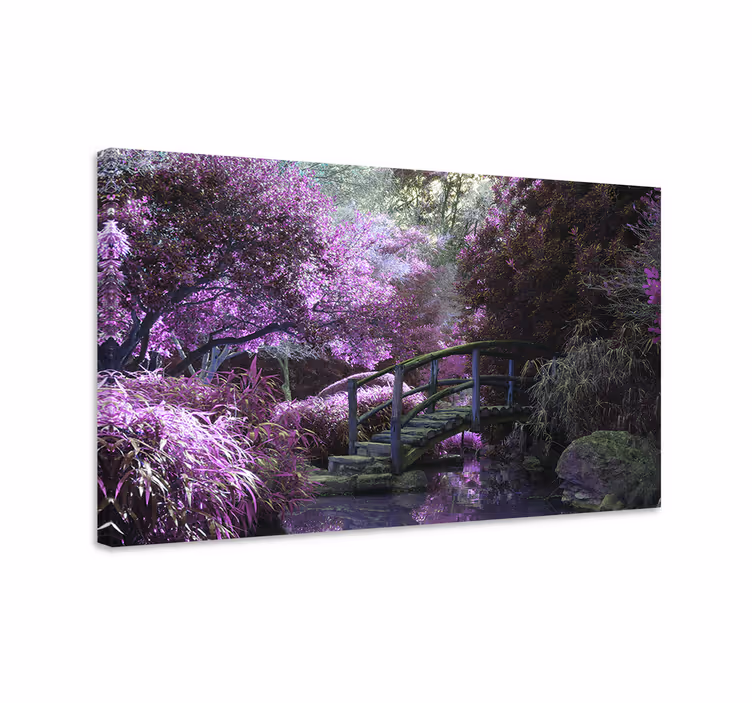 Peaceful and magic cottagecore views canvas - TenStickers