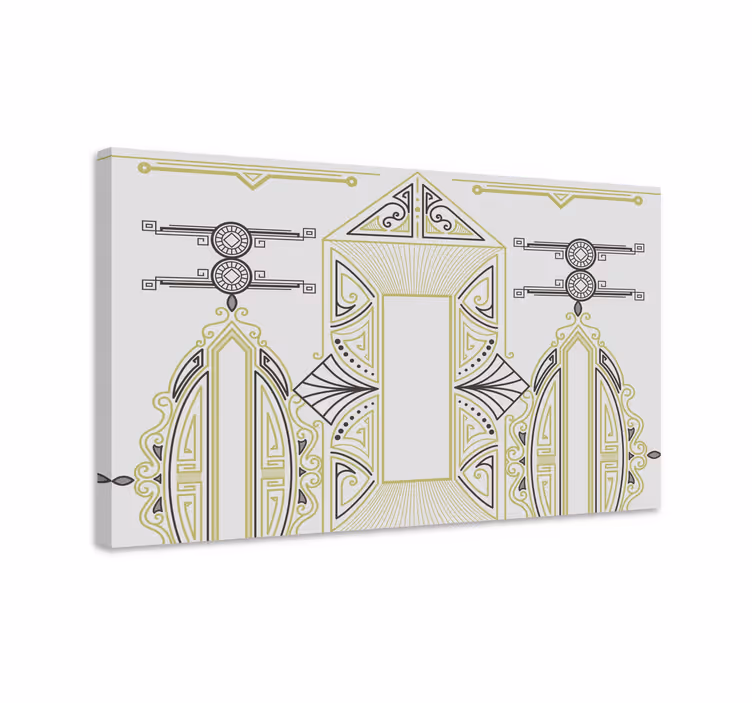 Geometric Shapes Arrangement modern canvas art - TenStickers