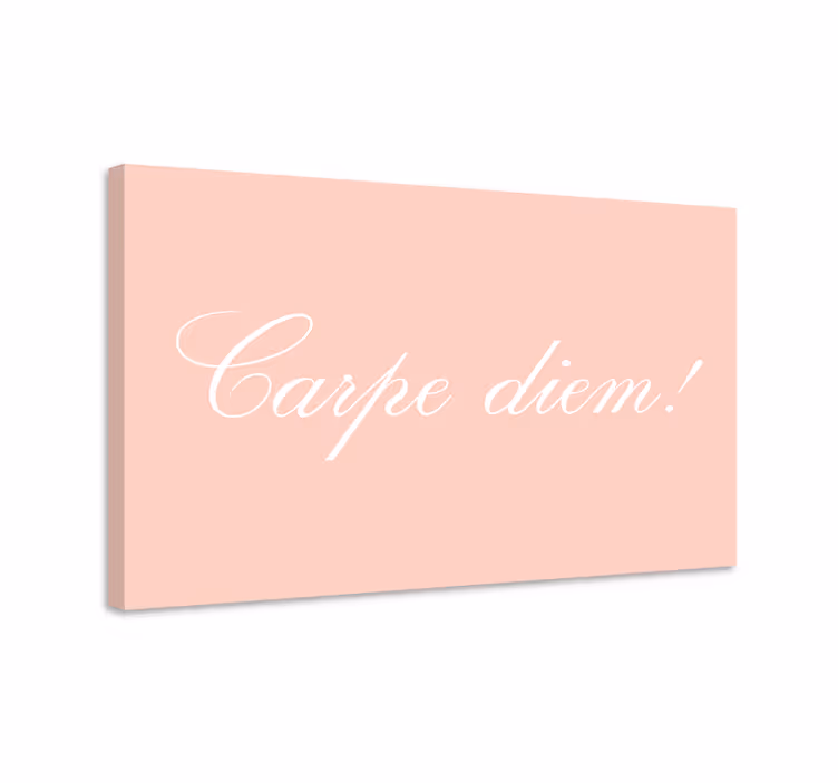 Quote canvas seize the day motivation - TenStickers