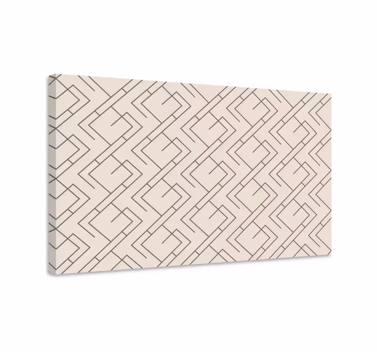 Geometric canvas stylish linear design - TenStickers