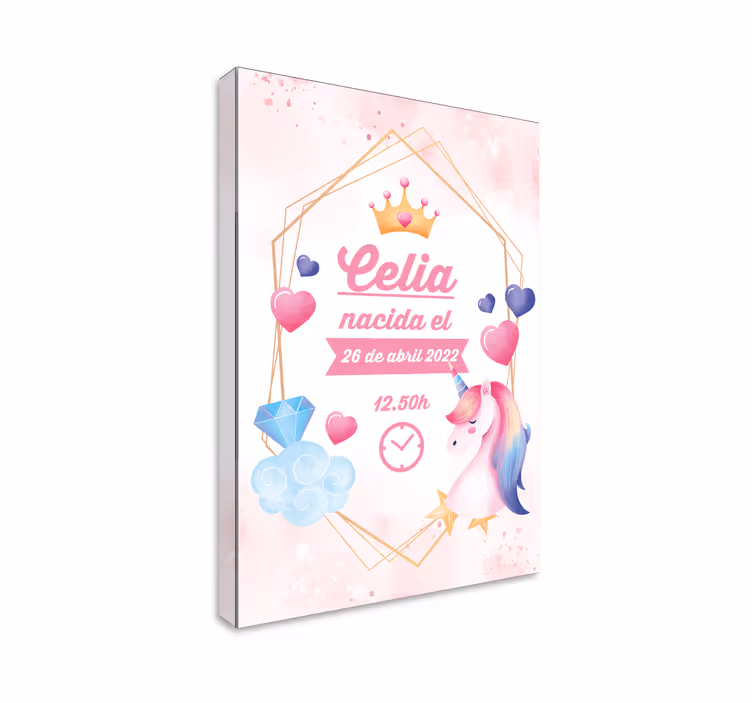 Celia's Magical Moment unicorn pictures framed - TenStickers