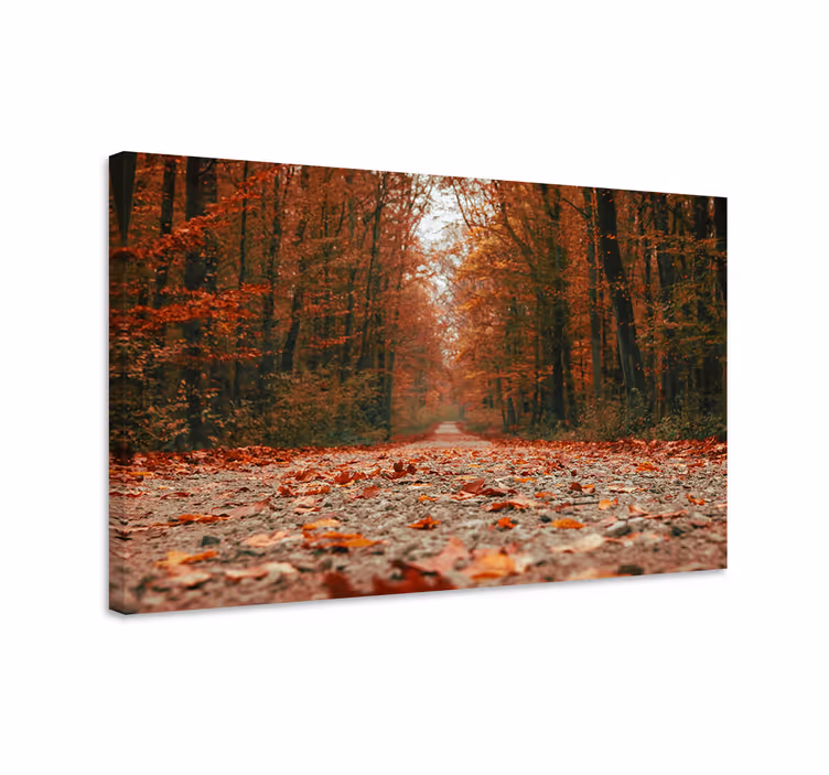 Fall trail landscape canvas - TenStickers