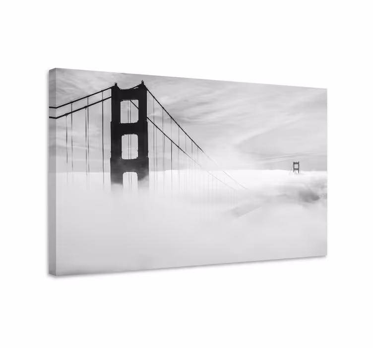 Cityscape wall art golden gate connection - TenStickers