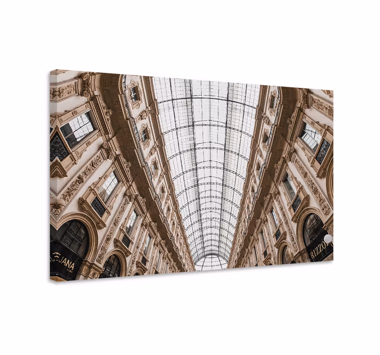 Glass architecture 3d 3D canvas prints - TenStickers