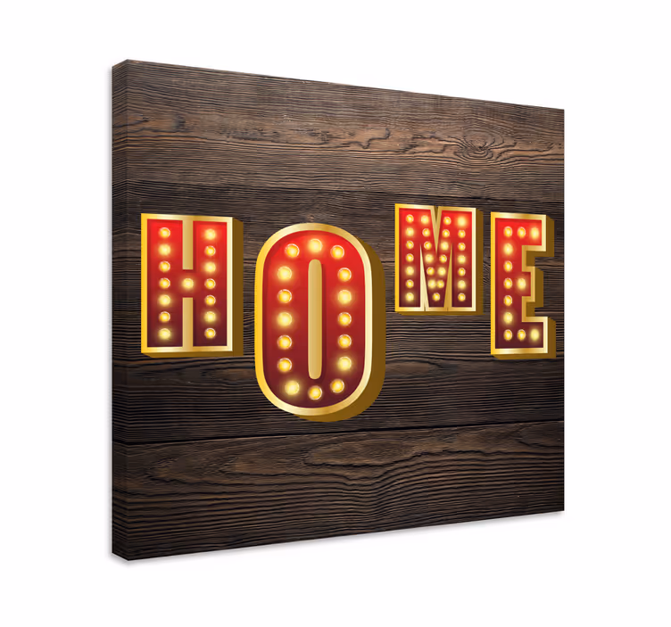 Quote canvas home illuminated sign - TenStickers