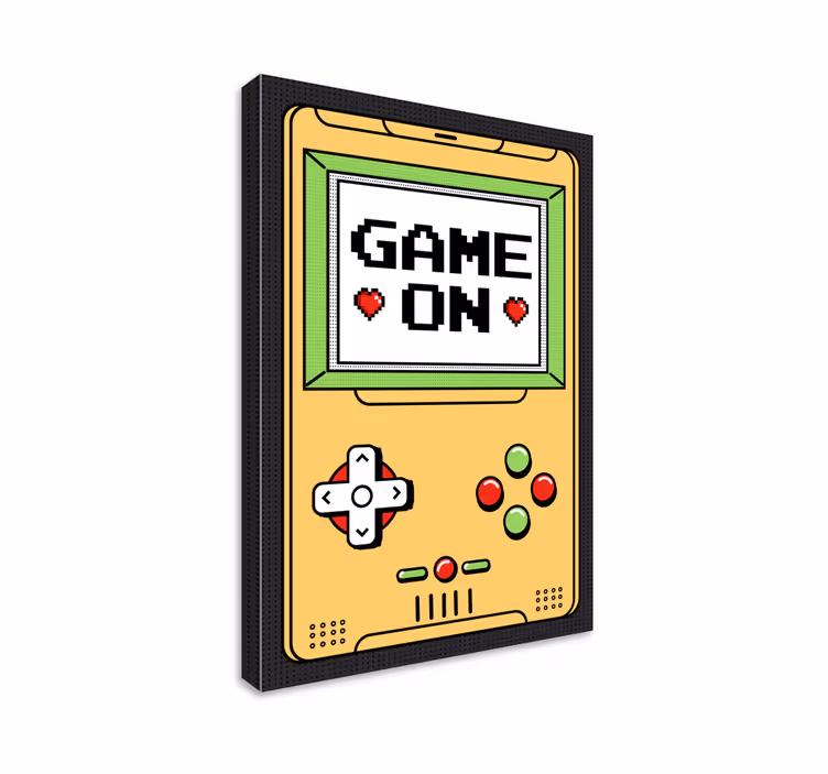 Game on console video game canvas art - TenStickers