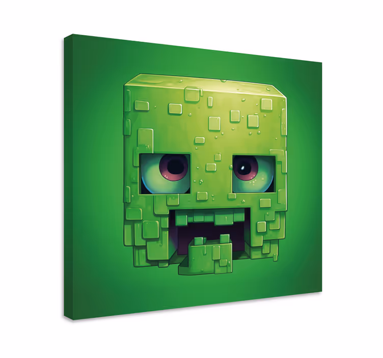 Creepy pixel art character game canvas art - TenStickers