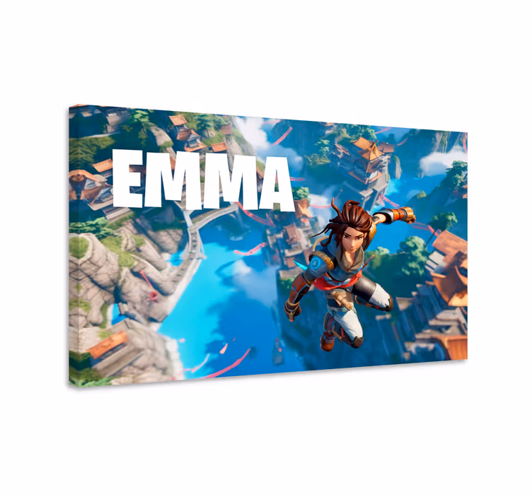 Jump into the void video game canvas art - TenStickers