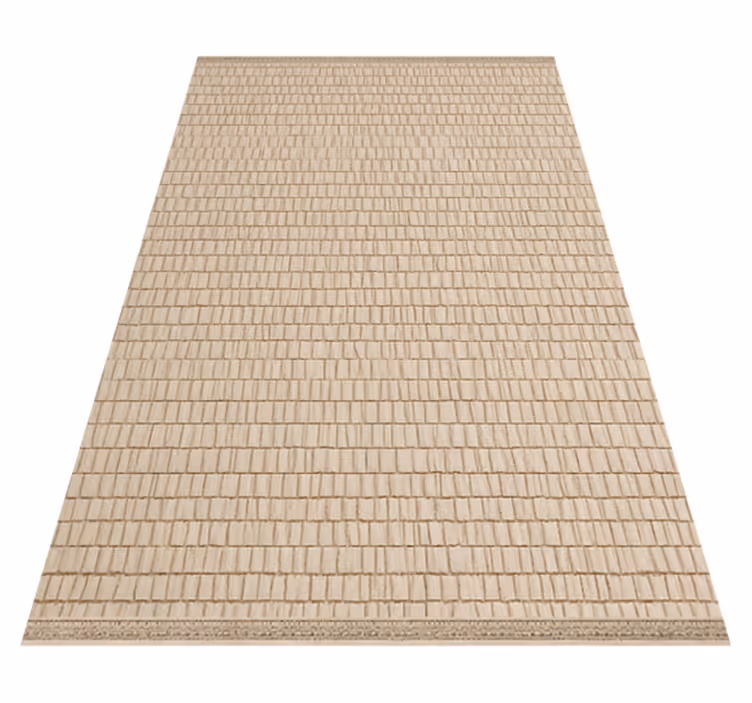 Woven rattan texture outdoor vinyl rug - TenStickers