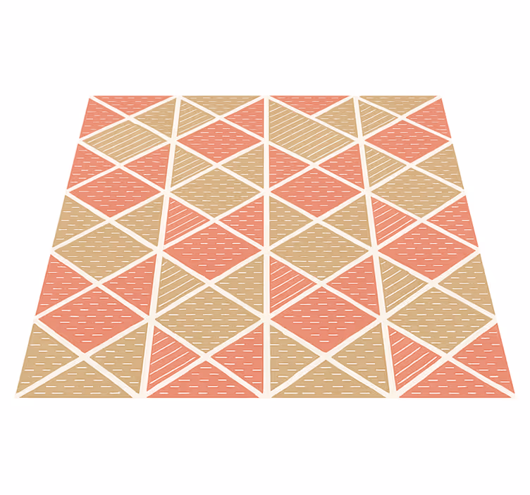 Graphic Scandinavian Style dining room vinyl rug - TenStickers