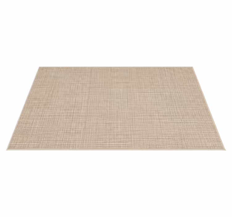 Beige fabric effect vinyl rug - TenStickers