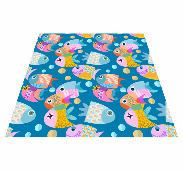 Animal vinyl rug fish for children - TenStickers
