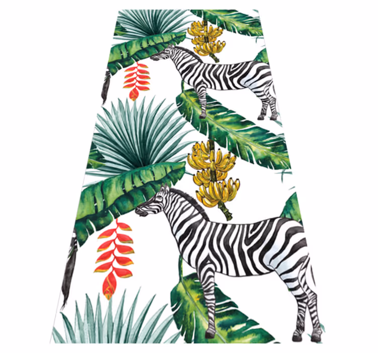 Animal vinyl rug with nature design - TenStickers