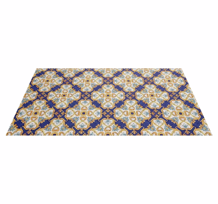 Kitchen vinyl rug in regal mediterranean style - TenStickers
