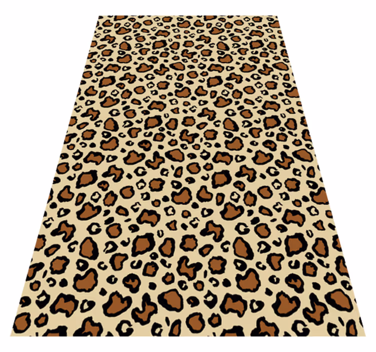 Animal vinyl rug classic leopard print - TenStickers
