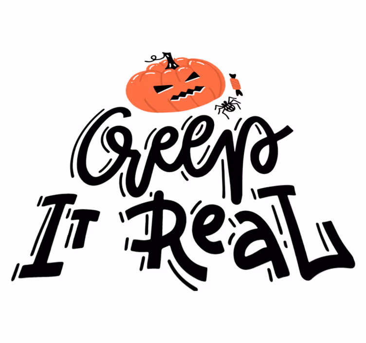Halloween vinyl rug creepy pumpkin pattern - TenStickers