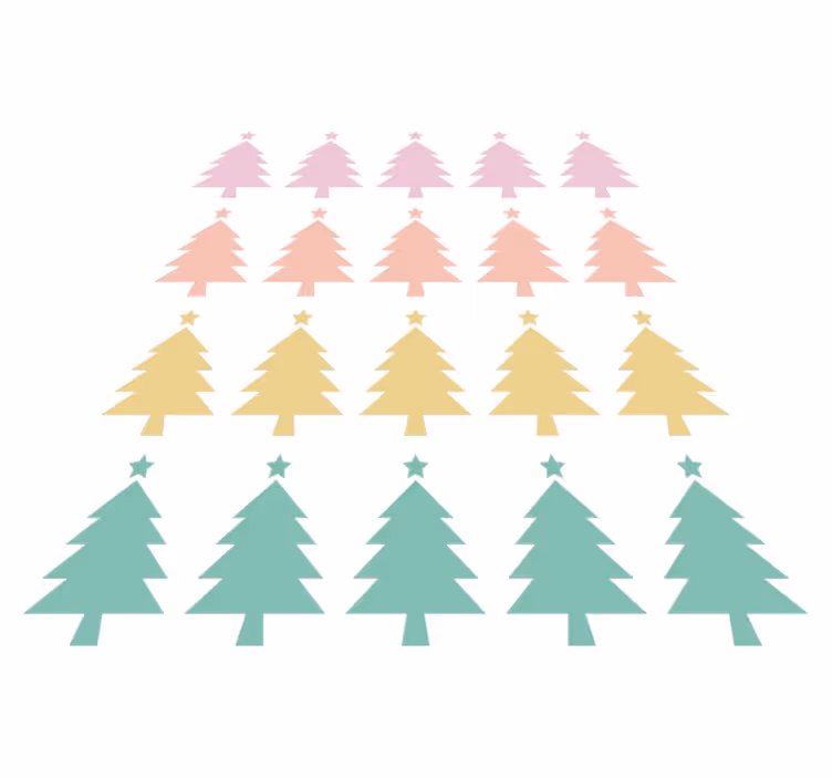 Christmas vinyl rug christmas tree print rug - TenStickers
