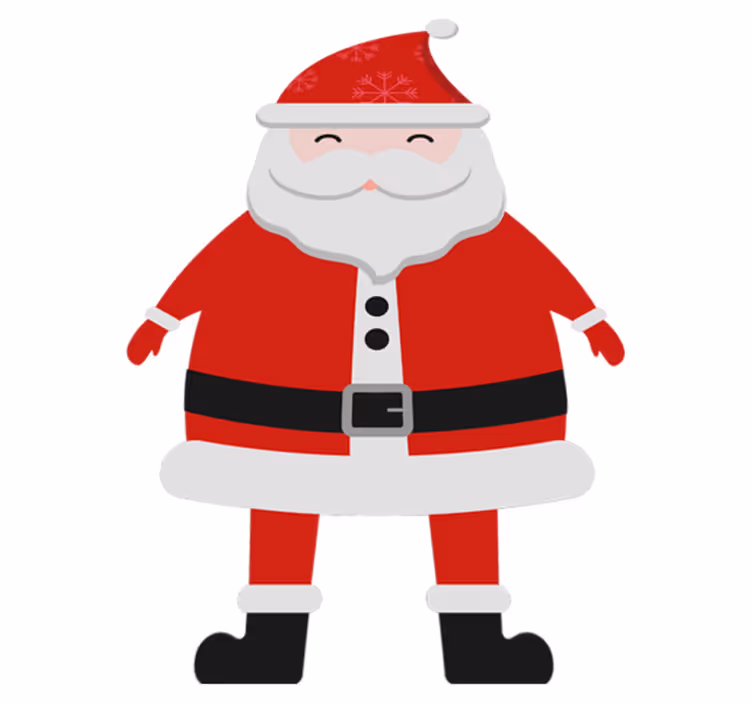 Christmas vinyl rug santa claus for children - TenStickers