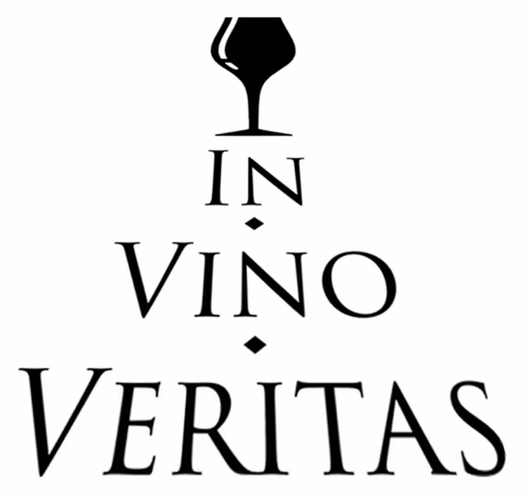 In vino veritas kitchen vinyl rug - TenStickers
