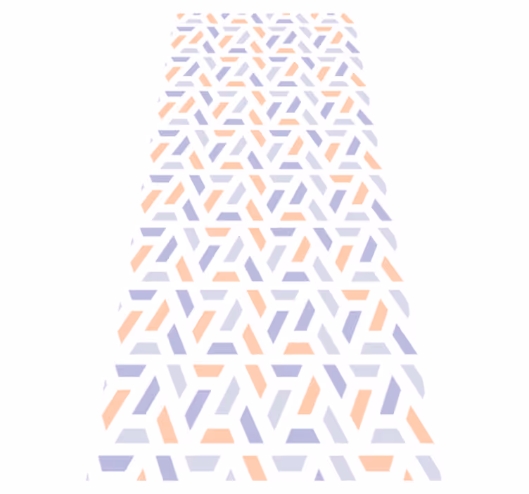 Kitchen vinyl rug with nordic geometric lines - TenStickers