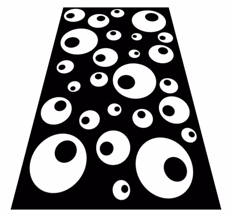 Water pearls bathroom vinyl rug - TenStickers