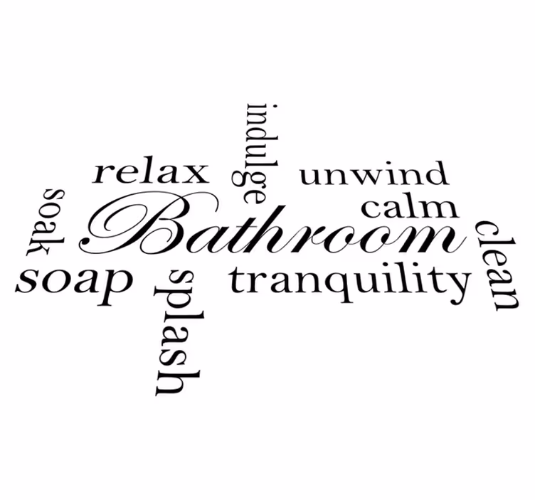 Relaxing bathroom vinyl rug - TenStickers