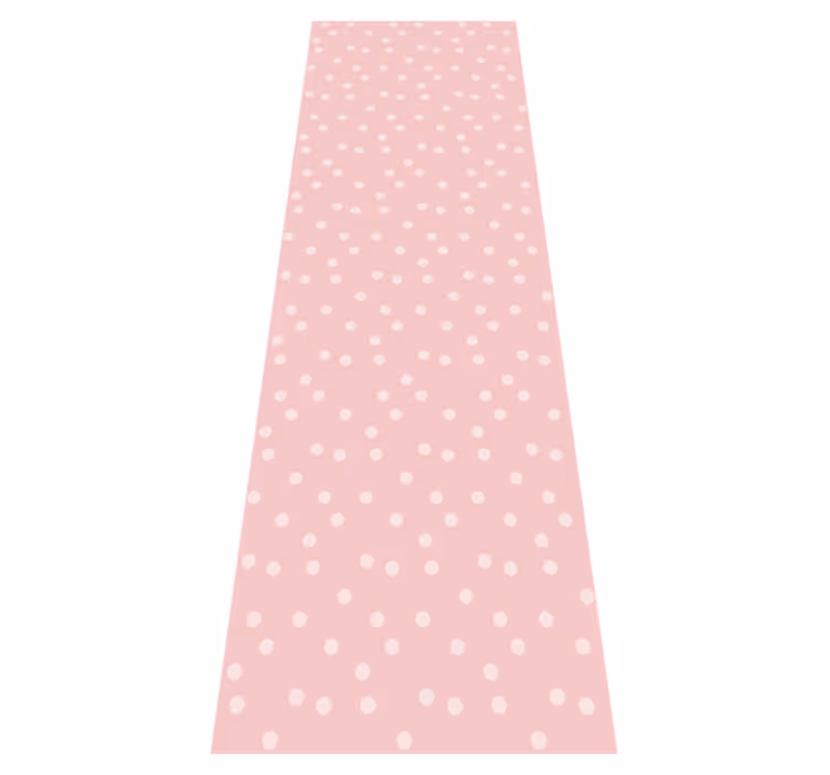 Gently pastel baby color dots bedroom vinyl rug - TenStickers