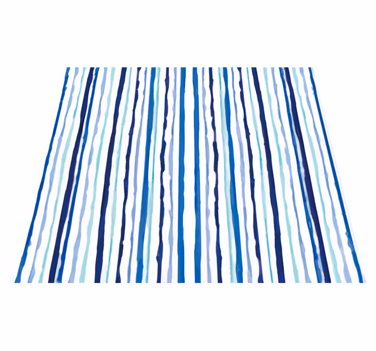 Bedroom vinyl rug with light vertical lines - TenStickers