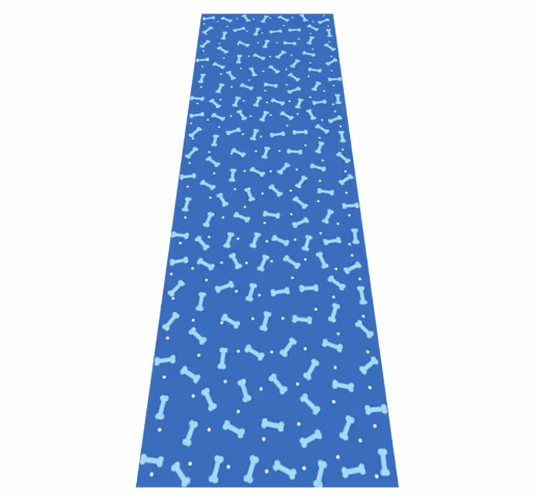 Bedroom vinyl rug with stunning blue bone pattern - TenStickers
